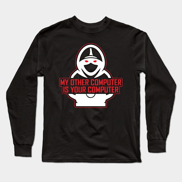 My Other Computer Is Your Computer Long Sleeve T-Shirt by TeeTeeUp